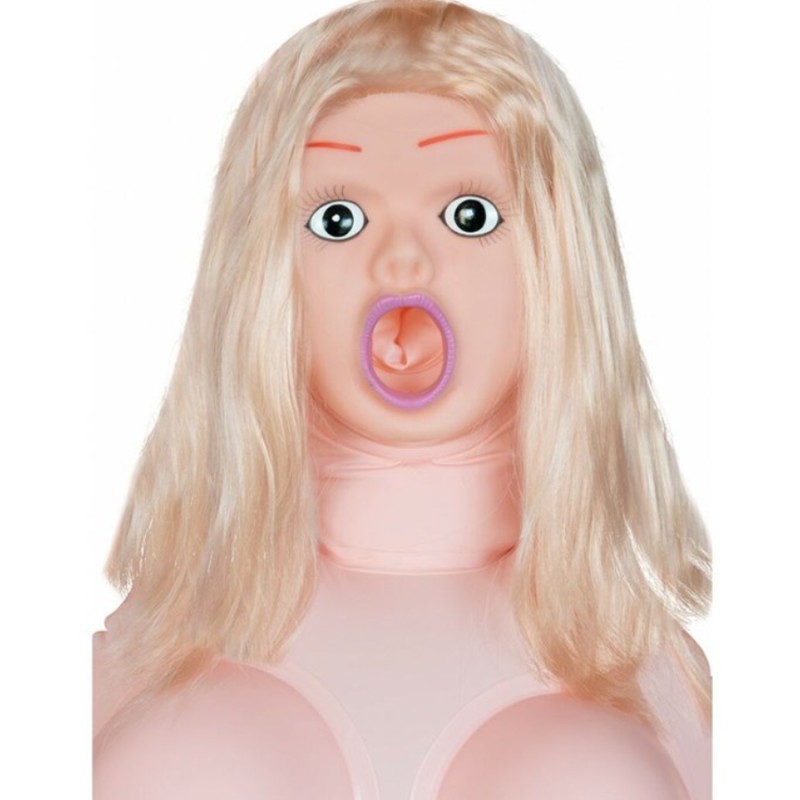 POUPEE GONFLABLE 3 ORIFICES PRETTY BLONDE 3D DE CANDY DOLLS