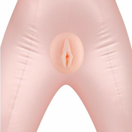 Love Toys Homme POUPEE GONFLABLE 3 ORIFICES PRETTY BLONDE 3D DE CANDY DOLLS