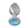 Plugs & Chapelets Anals PLUG ANAL ARGENTE BIJOU BLEU TAILLE M DE INTENSE Plugs & Chapelets Anals PLUG ANAL ARGENTE BIJOU BLEU TAILLE M DE INTENSE