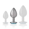 Plugs & Chapelets Anals PLUG ANAL ARGENTE BIJOU BLEU TAILLE M DE INTENSE Plugs & Chapelets Anals PLUG ANAL ARGENTE BIJOU BLEU TAILLE M DE INTENSE