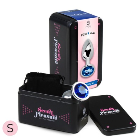 Plugs & Chapelets Anals PLUG METAL BLEU NUIT PLUG & PLAY TAILLE S DE SECRET PLAY