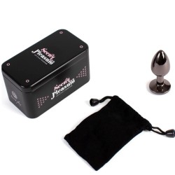 PLUG METAL CRISTAL DIAMANT GUNMETAL TAILLE S DE SECRET PLAY