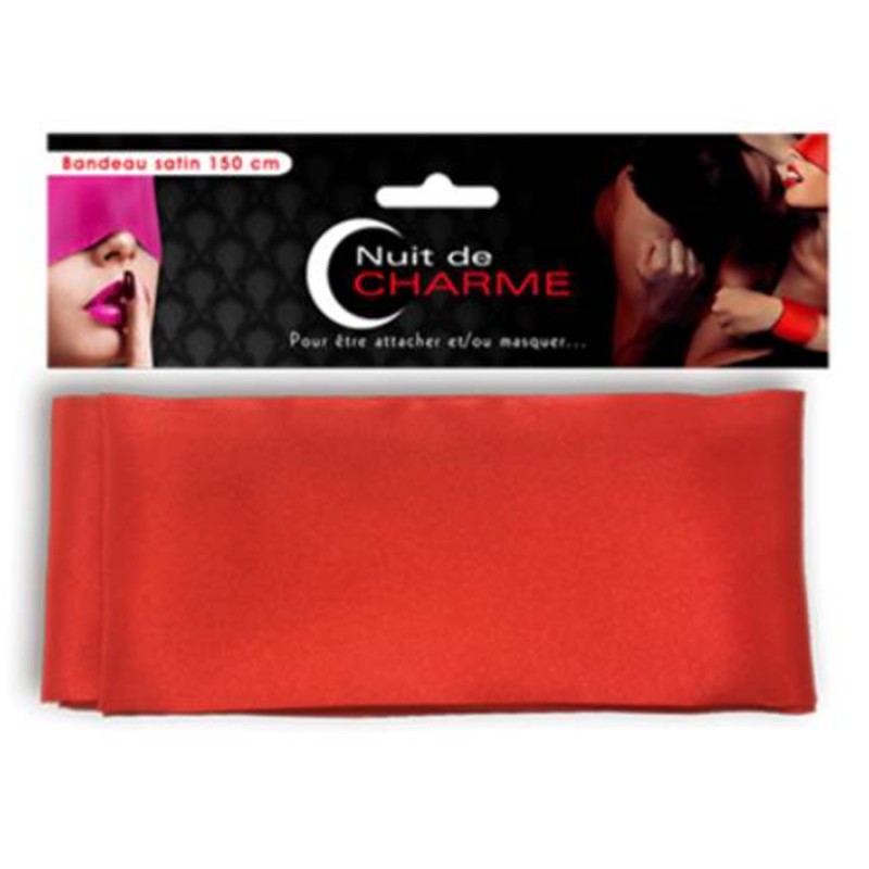 Accessoires BANDEAU SATIN ROUGE NUIT DE CHARME