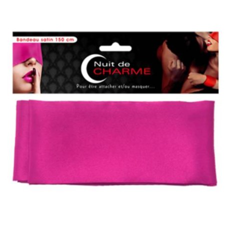 Accessoires BANDEAU SATIN ROSE NUIT DE CHARME