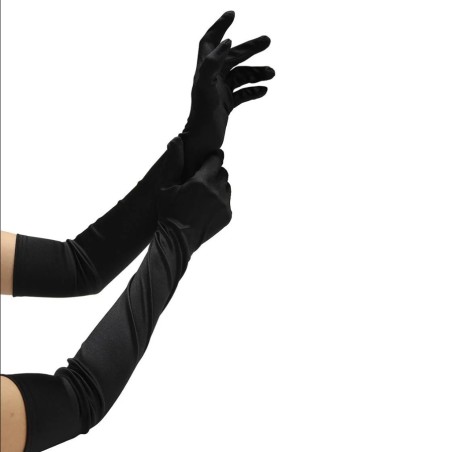 Lingerie GANTS LONGS NOIRS D OPERA EN SATIN DE BACI Lingerie GANTS LONGS NOIRS D OPERA EN SATIN DE BACI