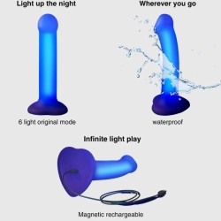 LOVE TOY VENTOUSE LUMINEUX GLOW LED DE STRAP ON ME