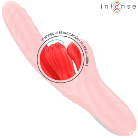 Love toys RABBIT ROUGE KAROL VA ET VIENTS ASPIRATION ET TAPPING DE INTENSE