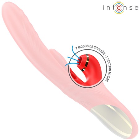 Love toys RABBIT ROUGE KAROL VA ET VIENTS ASPIRATION ET TAPPING DE INTENSE