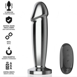 PLUG METAL VIBRANT TELECOMMANDE TAILLE M DE INTENSE