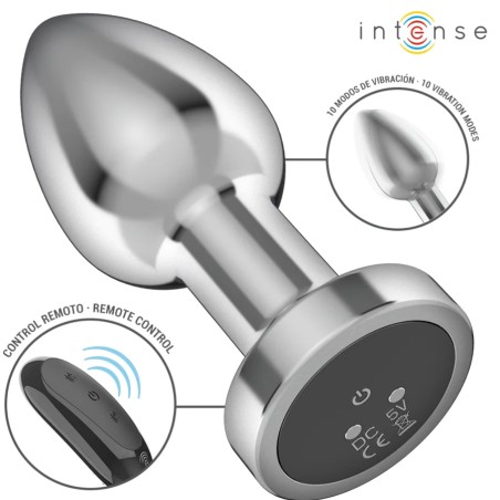 Plugs & Chapelets Anals PLUG VIBRANT METAL AVEC TELECOMMANDE TAILLE M DE INTENSE Plugs & Chapelets Anals PLUG VIBRANT METAL AVEC TELECOMMANDE TAILLE M DE INTENSE
