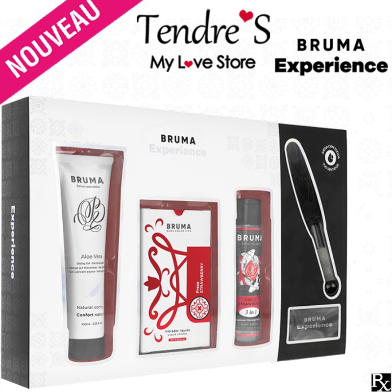 COFFRET KIT BRUMA EXPERIENCE VIBRANT ORGASMIQUE BUBBLE GUM
