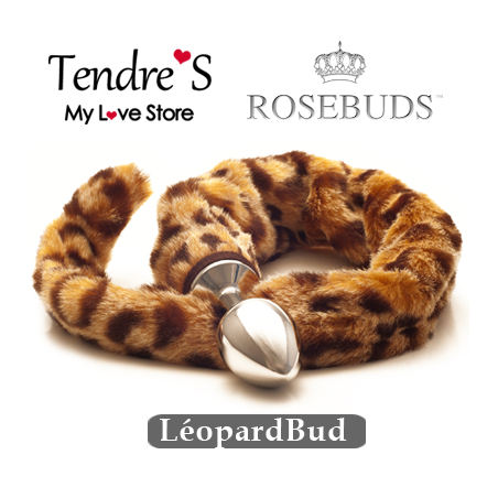 Plugs & Chapelets Anals PLUG QUEUE DE LEOPARD DE "ROSEBUDS"