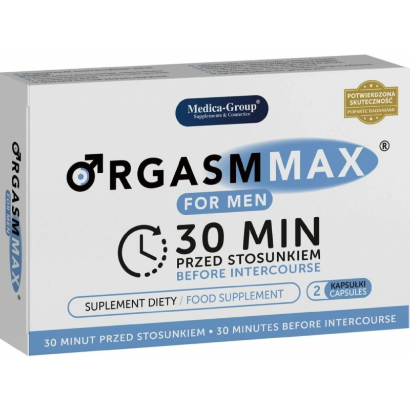 ORGASM MAX FOR MEN 2 GELLULES