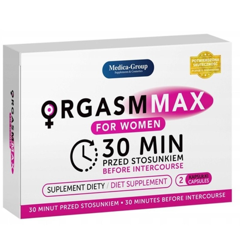 ORGASM MAX FOR WOMEN 2 GELLULES DE MEDICA GROUP