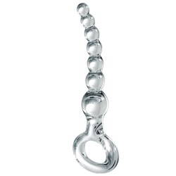 CHAPELET ANAL EN VERRE ICICLES N°67 DE PIPEDREAM