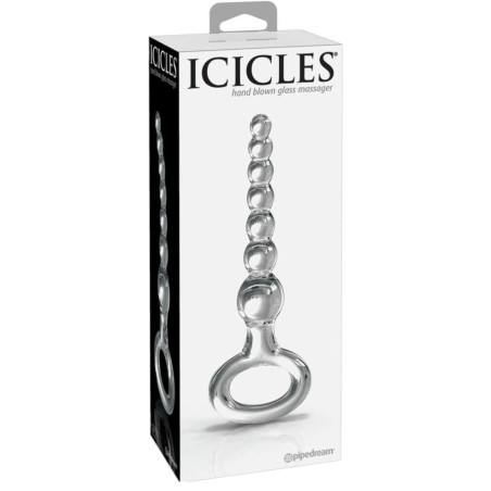CHAPELET ANAL EN VERRE ICICLES N°67 DE PIPEDREAM