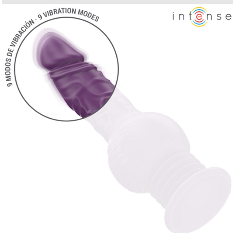 VIBRATEUR MULTIFONCTION TATUM AVEC VA ET VIENTS 24 CM VIOLET DE INTENSE