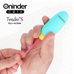 OEUF VIBRANT 360° CONNECTE AVEC APPLI. VERT JAUNE DE ONINDER CUTE