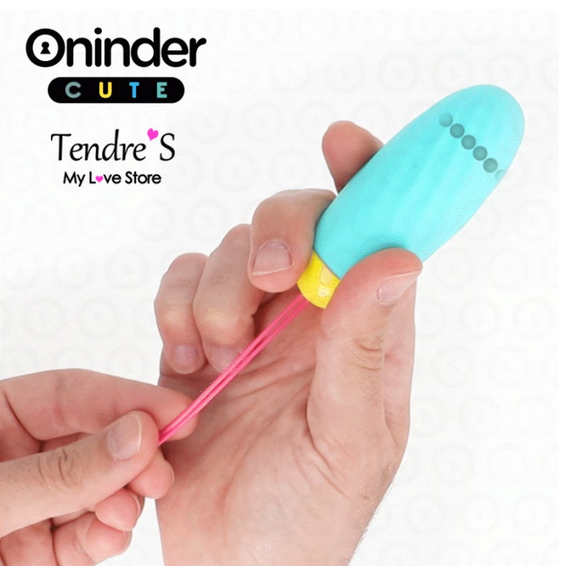 Love toys OEUF VIBRANT ROTATIF A 360° CONNECTE AVEC APPLI. VERT JAUNE DE ONINDER CUTE