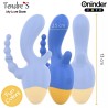 Love toys LOVE 3 SOME TRIPLE VIBRATEURS AVEC APPLI BLEU JAUNE DE ONINDER CUTE