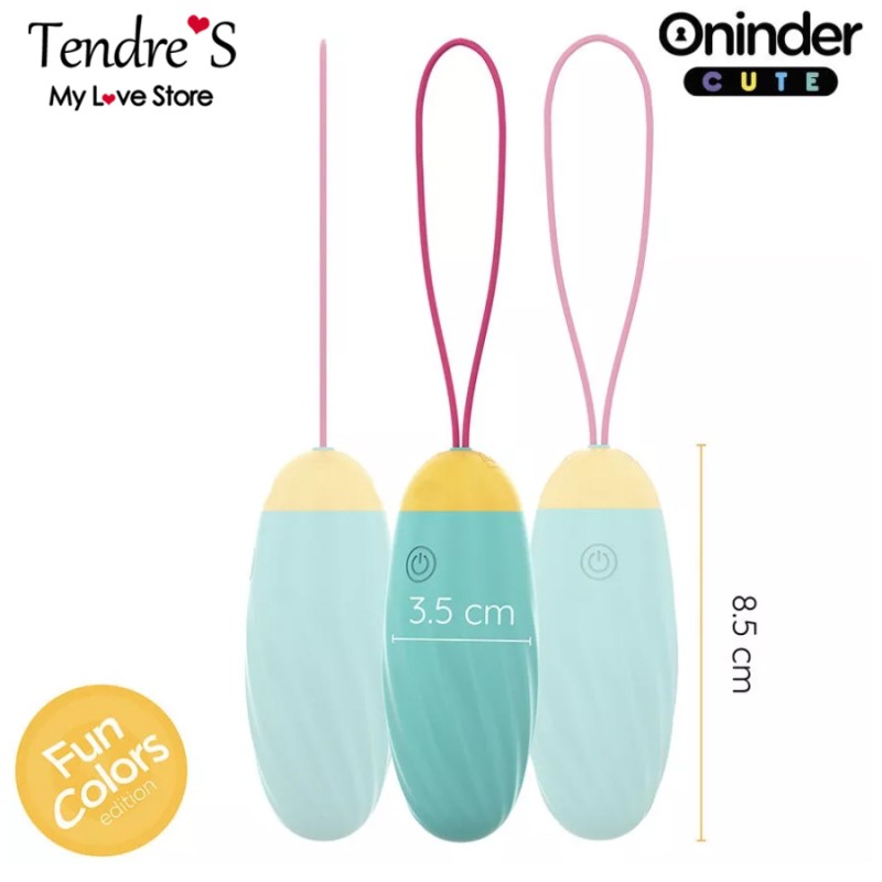 Love toys OEUF VIBRANT ROTATIF A 360° CONNECTE AVEC APPLI. VERT JAUNE DE ONINDER CUTE