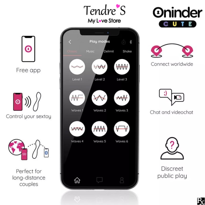 LOVE BUDDY MASTER VIBRATEUR POINT G CONNECTE AVEC APPLICATION DE ONINDER CUTE