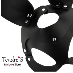 MASQUE EN CUIR NOIR VEGETALIEN DE COQUETTE CHIC DESIRE