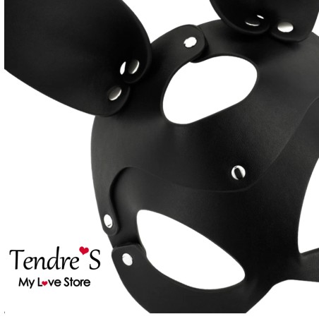 MASQUE EN CUIR NOIR VEGETALIEN DE COQUETTE CHIC DESIRE