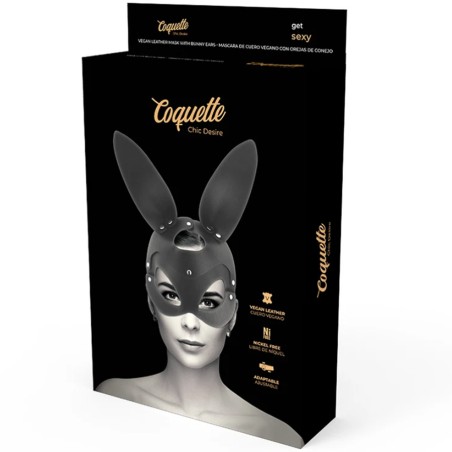 Accessoires MASQUE EN CUIR NOIR VEGETALIEN DE COQUETTE CHIC DESIRE