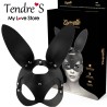 Accessoires MASQUE EN CUIR NOIR VEGETALIEN DE COQUETTE CHIC DESIRE