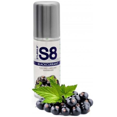 LUBRIFIANT S8 A L EAU AROMATISE AUX CASSIS DE STIMUL8 125 ML