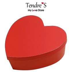 BOITE DE RANGEMENT ROUGE EN FORME DE COEUR