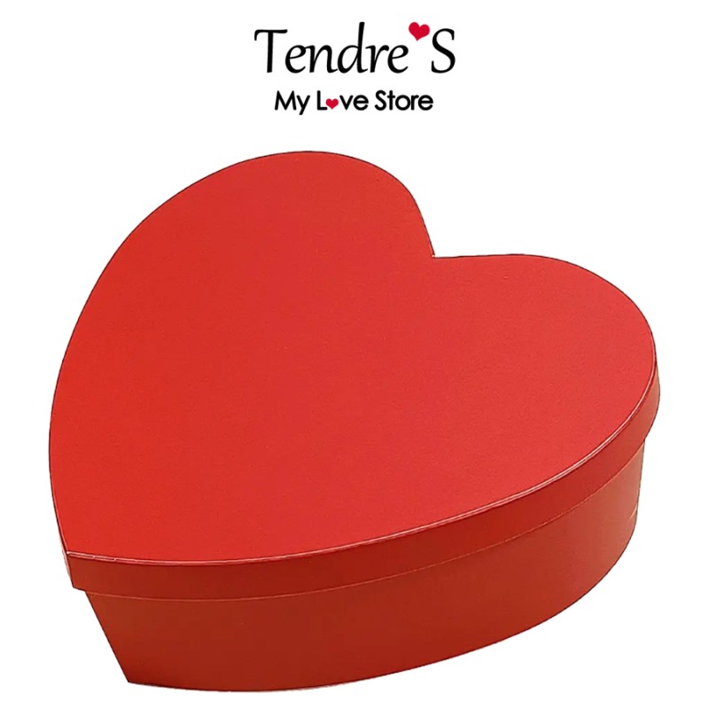 Accessoires BOITE DE RANGEMENT ROUGE EN FORME DE COEUR