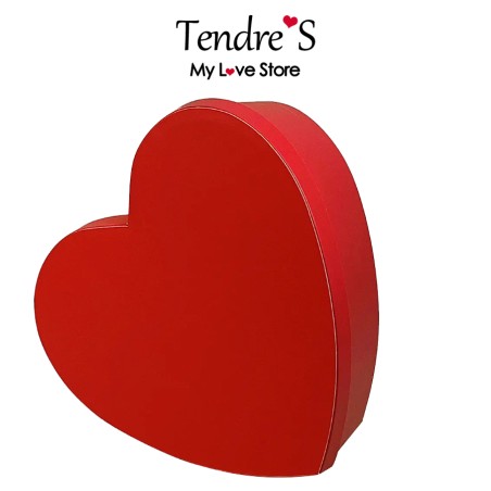 BOITE DE RANGEMENT ROUGE EN FORME DE COEUR