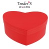 Accessoires BOITE DE RANGEMENT ROUGE EN FORME DE COEUR