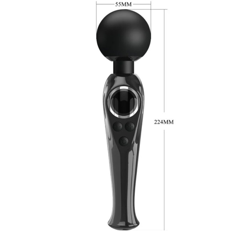 WAND NOIR SKYLER AVEC ECRAN DE PRETTYLOVE