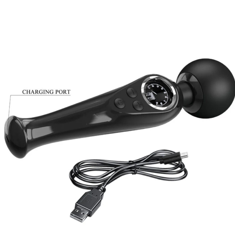 Love toys WAND NOIR SKYLER AVEC ECRAN DE PRETTYLOVE