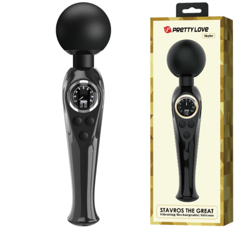 Love toys WAND NOIR SKYLER AVEC ECRAN DE PRETTYLOVE