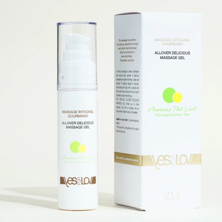 GEL DE MASSAGE LUBRIFIANT PARFUM ANANAS THE VERT DE YES FOR LOVE