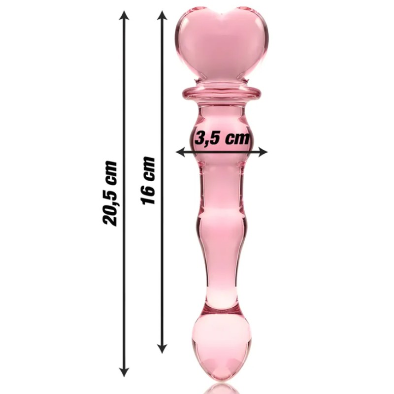 LOVE TOY EN VERRE TRANSPARENT ROSE N°21 DE NEBULA SERIES