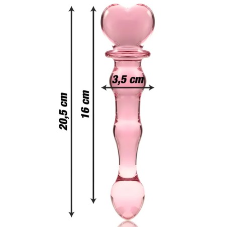 LOVE TOY EN VERRE TRANSPARENT ROSE N°21 DE NEBULA SERIES