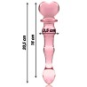 LOVE TOY EN VERRE TRANSPARENT ROSE N°21 DE NEBULA SERIES