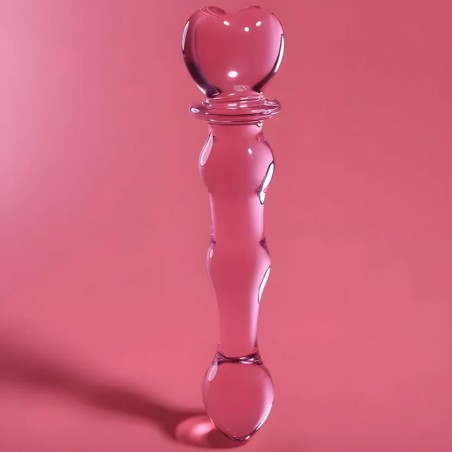 LOVE TOY EN VERRE TRANSPARENT ROSE N°21 DE NEBULA SERIES