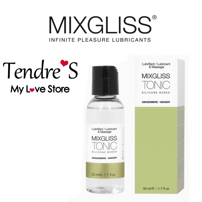 MIXGLISS TONIC 2 EN 1 MASSAGE ET LUBRIFIANT PARFUM GINGEMBRE 50 ML