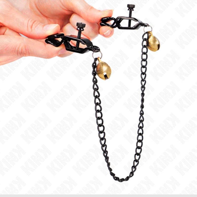 Accessoires PINCES A TETONS AVEC CHAINE ET CLOCHETTES DE KINK