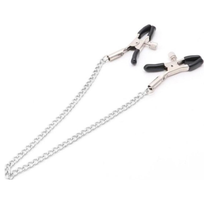 Accessoires PINCES A TETONS AVEC CHAINE 32 CM DE KINK