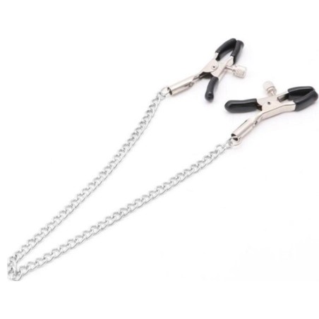 Accessoires PINCES A TETONS AVEC CHAINE 32 CM DE KINK