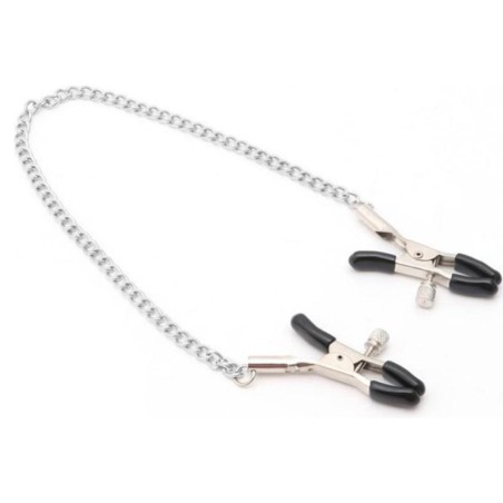 Accessoires PINCES A TETONS AVEC CHAINE 32 CM DE KINK