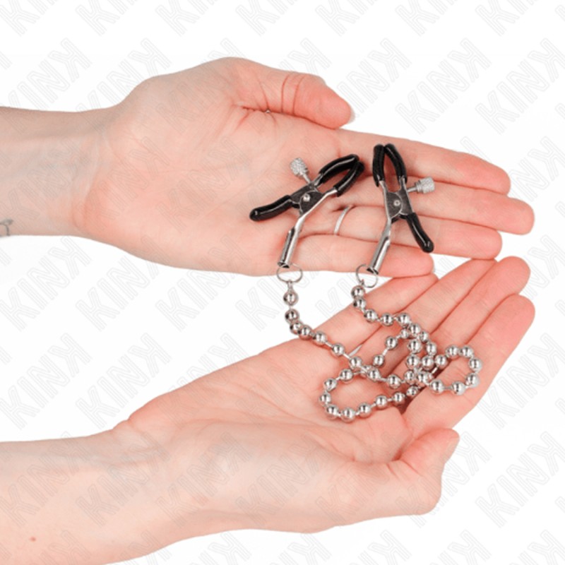 Accessoires PINCES A TETONS AVEC BOULES DE CHAINETTE DE KINK