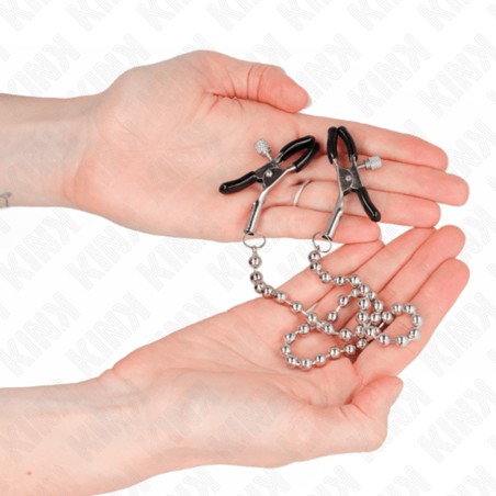 Accessoires PINCES A TETONS AVEC BOULES DE CHAINETTE DE KINK